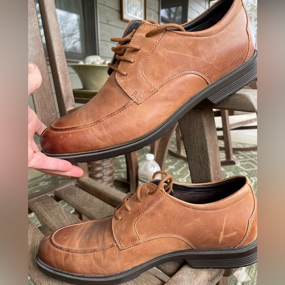 Rockport 11.5W two-toned tan/brown shoes - Picture 3 of 9